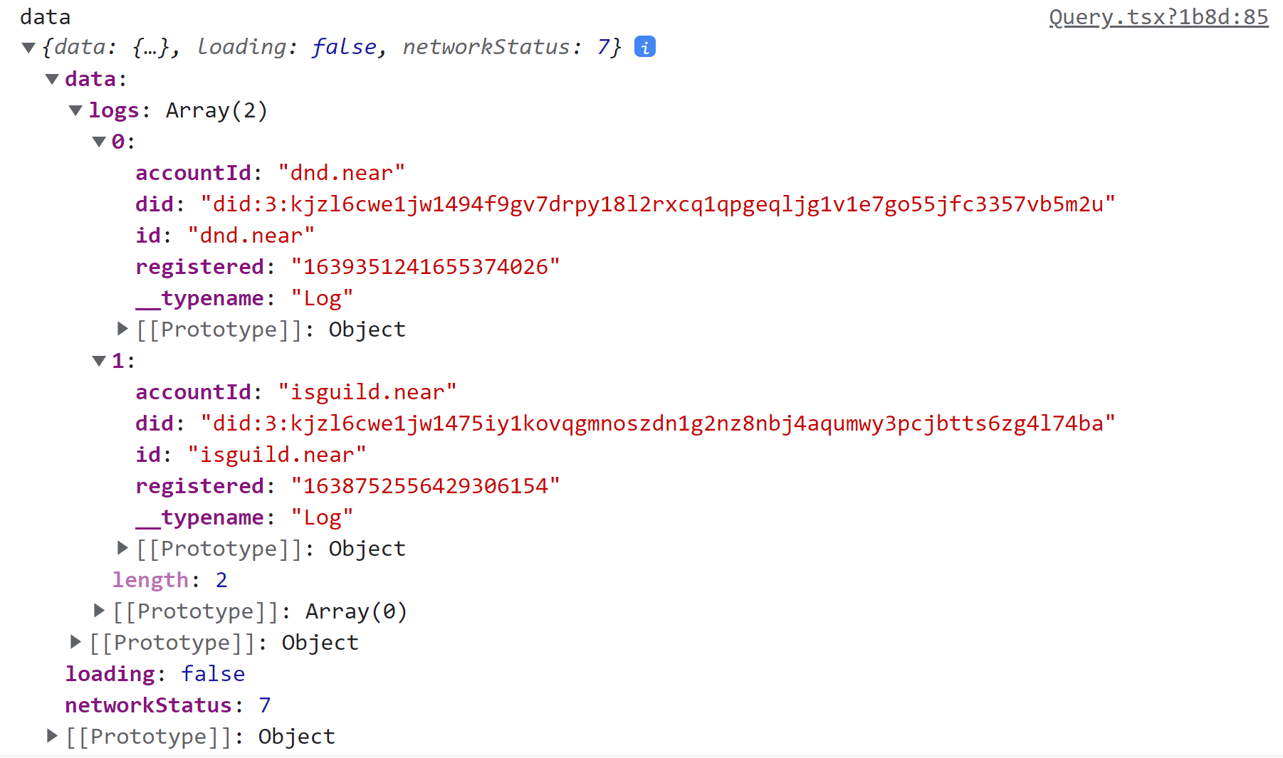 Dataphile Query Querying the Subgraph – Vital Point