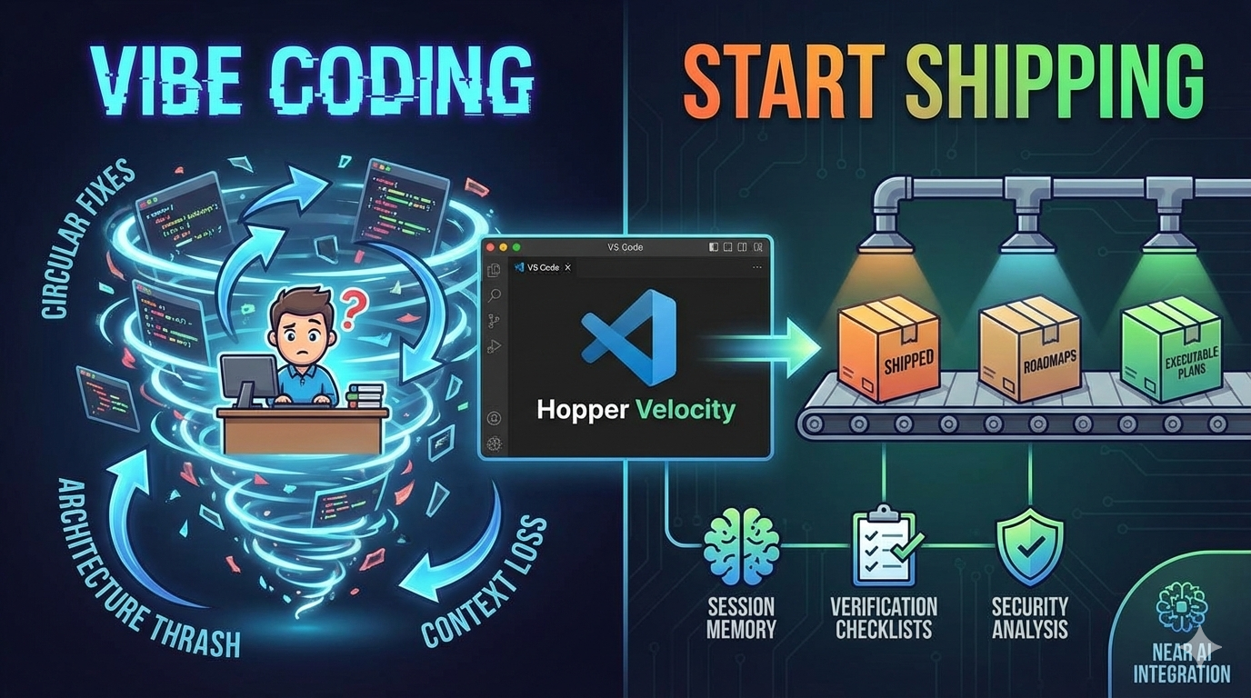 Introducing Hopper Velocity, the AI Project Manager Inside VS Code That Helps You Ship